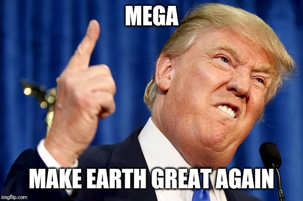 Donald Trump | MEGA MAKE EARTH GREAT AGAIN | image tagged in donald trump | made w/ Imgflip meme maker