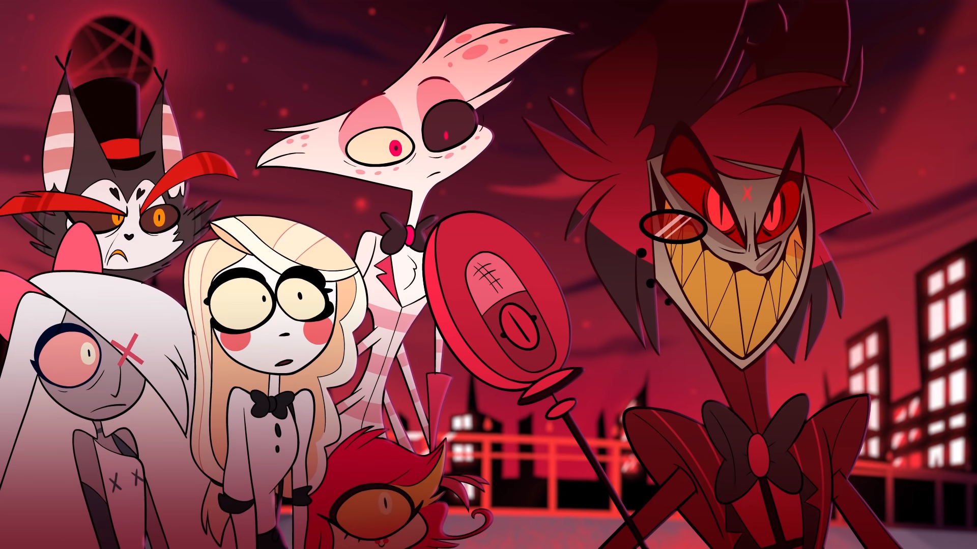 High Quality Hazbin Hotel Shock and Confusion Blank Meme Template