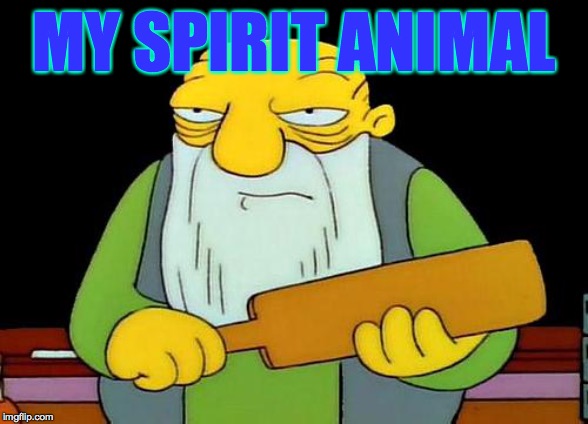 That's a paddlin' Meme | MY SPIRIT ANIMAL | image tagged in memes,that's a paddlin',spirit animal | made w/ Imgflip meme maker