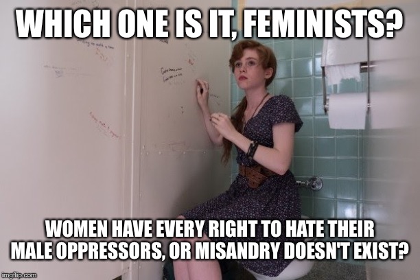 Beverly Marsh which one is it? | WHICH ONE IS IT, FEMINISTS? WOMEN HAVE EVERY RIGHT TO HATE THEIR MALE OPPRESSORS, OR MISANDRY DOESN'T EXIST? | image tagged in beverly marsh which one is it | made w/ Imgflip meme maker