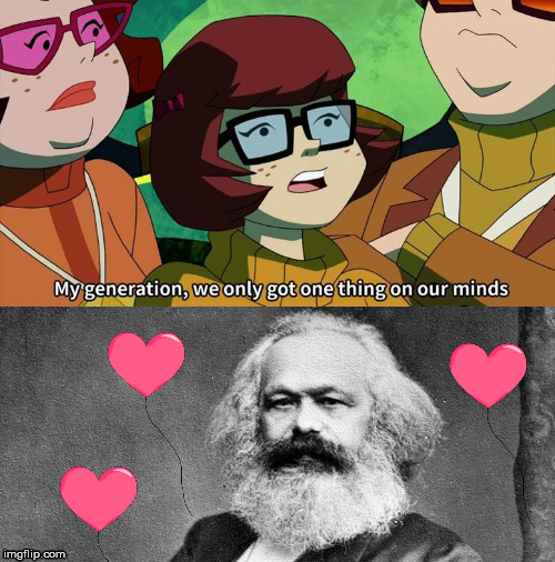 image tagged in karl marx,scooby doo | made w/ Imgflip meme maker