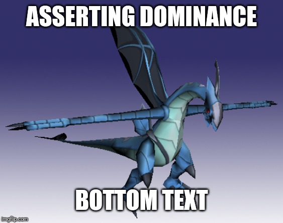 ASSERTING DOMINANCE; BOTTOM TEXT | made w/ Imgflip meme maker