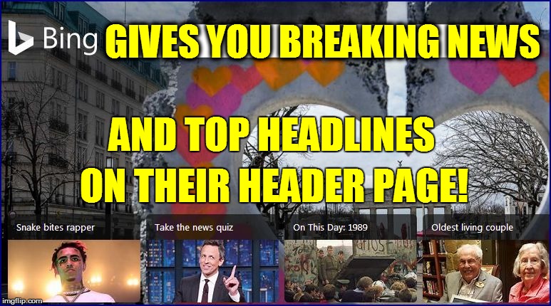 GIVES YOU BREAKING NEWS ON THEIR HEADER PAGE! AND TOP HEADLINES | made w/ Imgflip meme maker