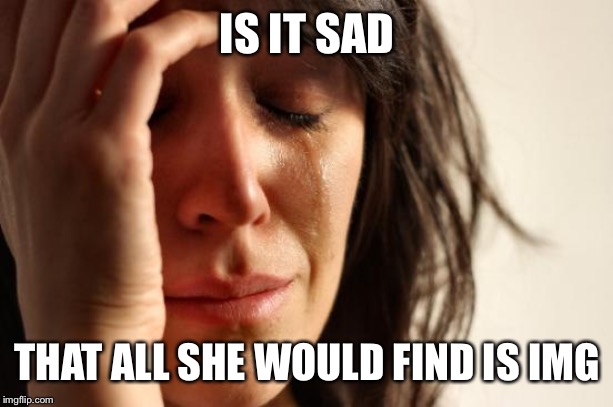 First World Problems Meme | IS IT SAD THAT ALL SHE WOULD FIND IS IMGFLIP | image tagged in memes,first world problems | made w/ Imgflip meme maker