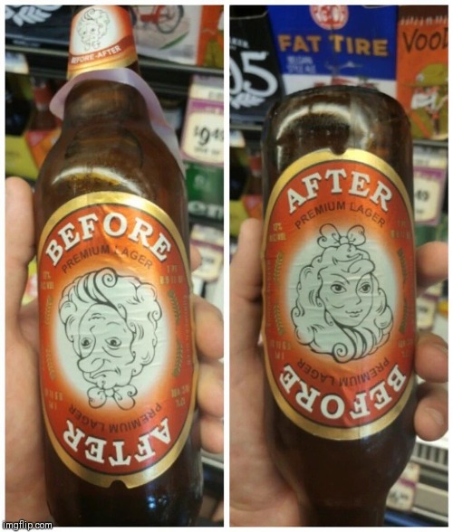 Beer goggles? | image tagged in beer goggles | made w/ Imgflip meme maker