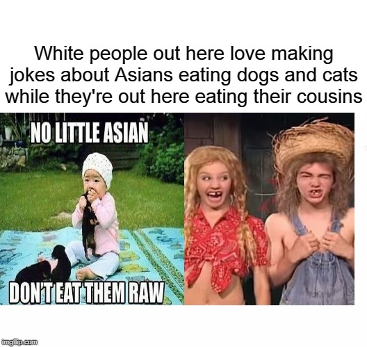 eating pets vs eating relatives Blank Meme Template