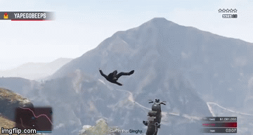 So, the Motorcycle Went to Another Dimension? | image tagged in gifs,video games | made w/ Imgflip video-to-gif maker