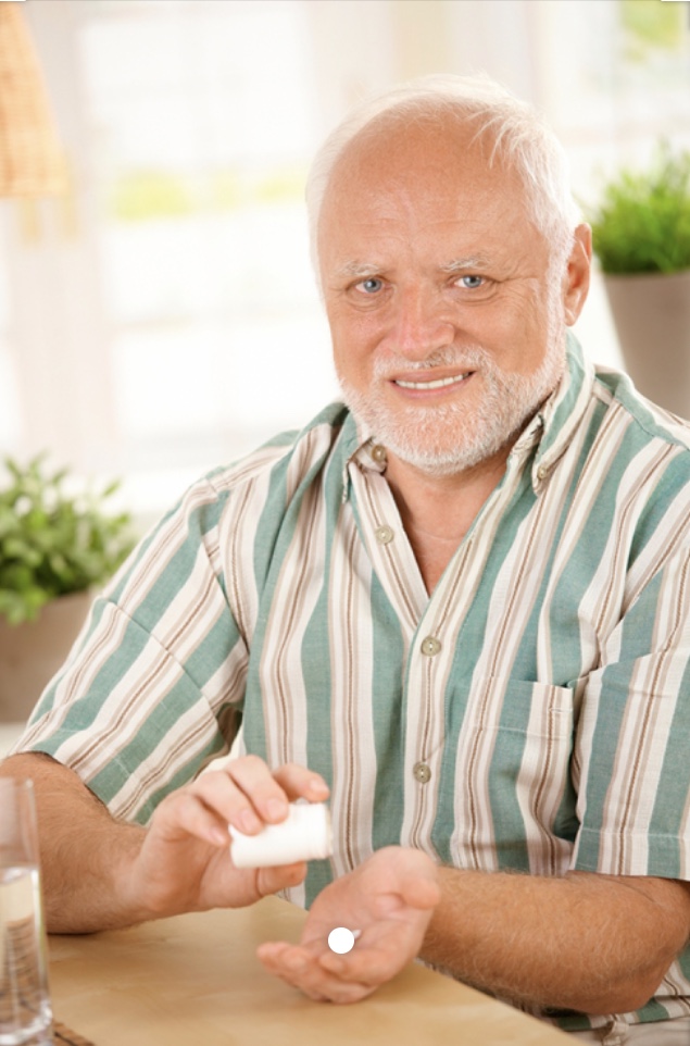 High Quality Hide the pain Harold Blank Meme Template