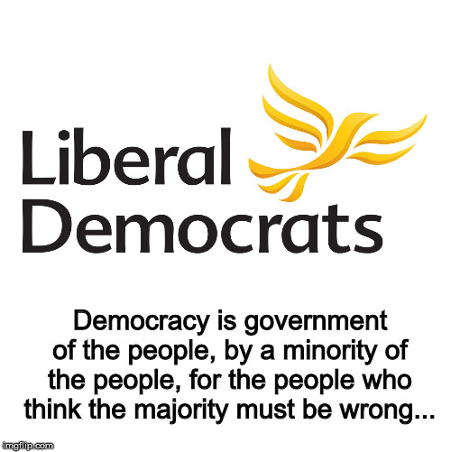 Democracy is government of the people, by a minority of the people, for the people who think the majority must be wrong... | made w/ Imgflip meme maker