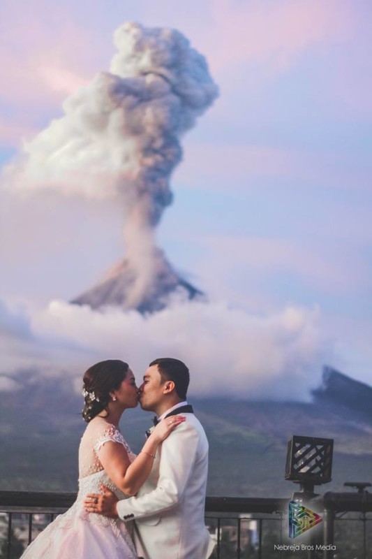 High Quality volcano wedding Blank Meme Template