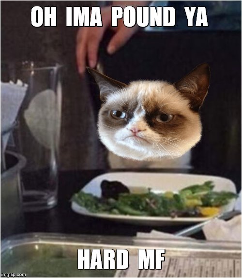 OH  IMA  POUND  YA HARD  MF | made w/ Imgflip meme maker