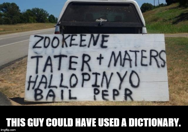 THIS GUY COULD HAVE USED A DICTIONARY. | made w/ Imgflip meme maker