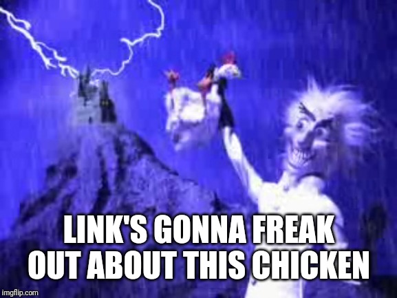 Robot Chicken | LINK'S GONNA FREAK OUT ABOUT THIS CHICKEN | image tagged in robot chicken | made w/ Imgflip meme maker