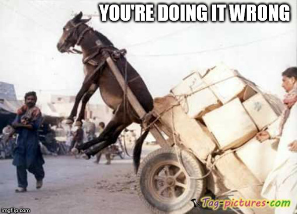 wrong | YOU'RE DOING IT WRONG | image tagged in wrong | made w/ Imgflip meme maker