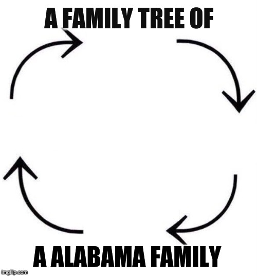 the circle of life | A FAMILY TREE OF; A ALABAMA FAMILY | image tagged in the circle of life | made w/ Imgflip meme maker