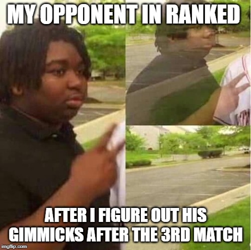 disappearing  | MY OPPONENT IN RANKED; AFTER I FIGURE OUT HIS GIMMICKS AFTER THE 3RD MATCH | image tagged in disappearing,Tekken | made w/ Imgflip meme maker