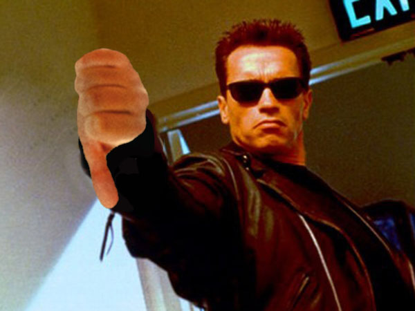 High Quality Terminator: Downvote Blank Meme Template