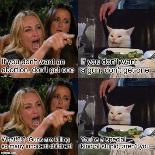 Abortion and Guns | image tagged in abortion,guns | made w/ Imgflip meme maker