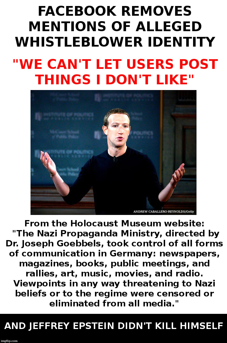 Facebook Censorship | image tagged in facebook,mark zuckerberg,censorship,free speech | made w/ Imgflip meme maker