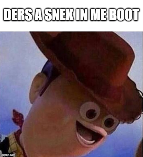 DERS A SNEK IN ME BOOT | made w/ Imgflip meme maker