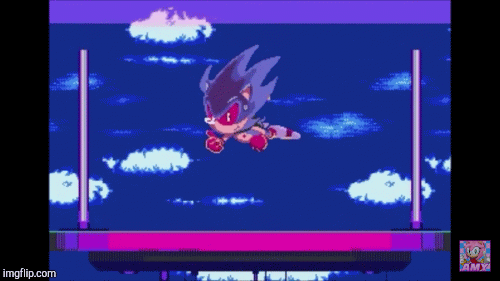 Evil Super Sonic! | image tagged in gifs,gaming | made w/ Imgflip images-to-gif maker