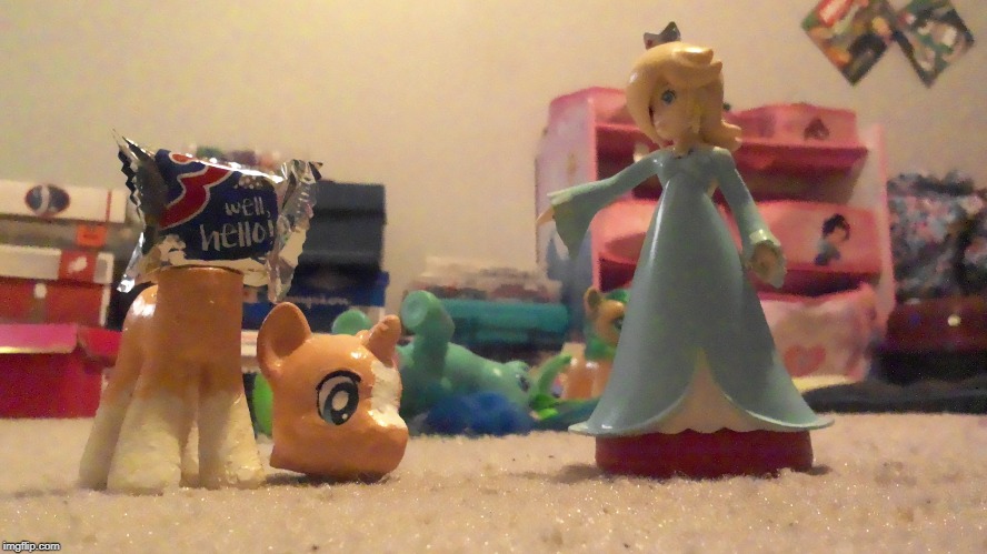 Random stuff with Rosalina and Sunburst #3 | image tagged in super mario,my little pony,candy | made w/ Imgflip meme maker