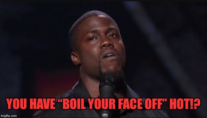 YOU HAVE “BOIL YOUR FACE OFF” HOT!? | made w/ Imgflip meme maker