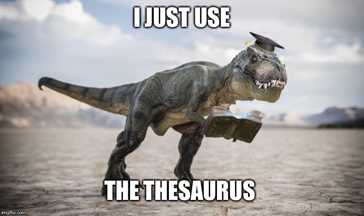 I JUST USE THE THESAURUS | made w/ Imgflip meme maker