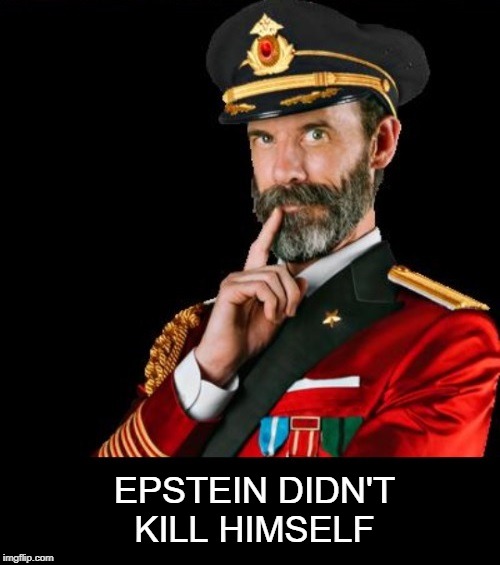 EPSTEIN DIDN'T KILL HIMSELF | image tagged in jeffrey epstein,captain obvious,lies,cover up,fake news | made w/ Imgflip meme maker