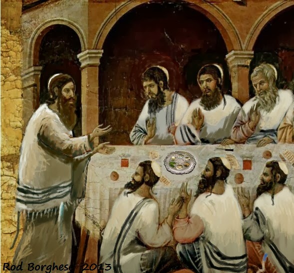 Jesus at The Last Supper with the original cast Blank Meme Template