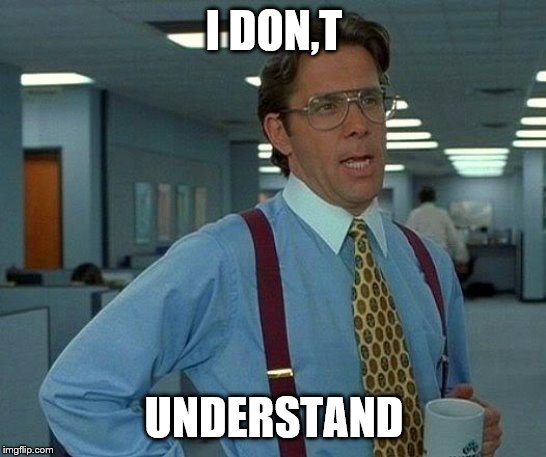 That Would Be Great | I DON,T; UNDERSTAND | image tagged in memes,that would be great | made w/ Imgflip meme maker