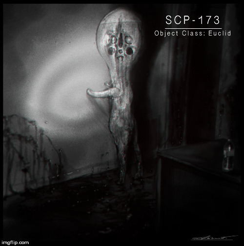 scp-173 | image tagged in scp-173 | made w/ Imgflip meme maker