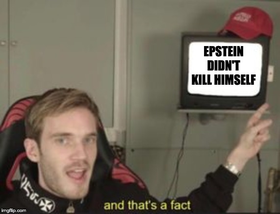 And that's a fact | EPSTEIN DIDN'T KILL HIMSELF | image tagged in and that's a fact | made w/ Imgflip meme maker
