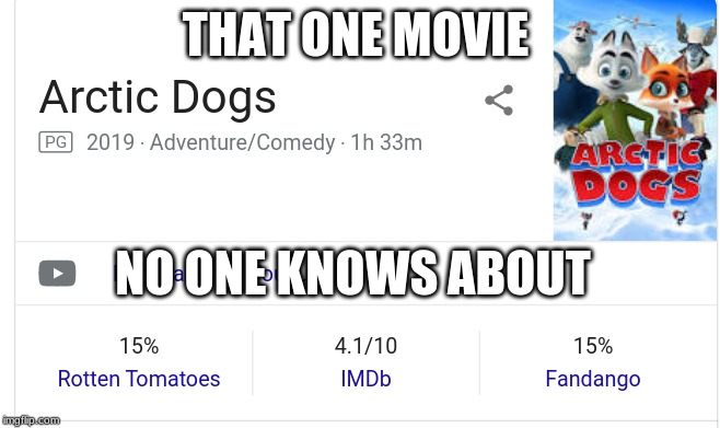 THAT ONE MOVIE; NO ONE KNOWS ABOUT | image tagged in change my mind | made w/ Imgflip meme maker