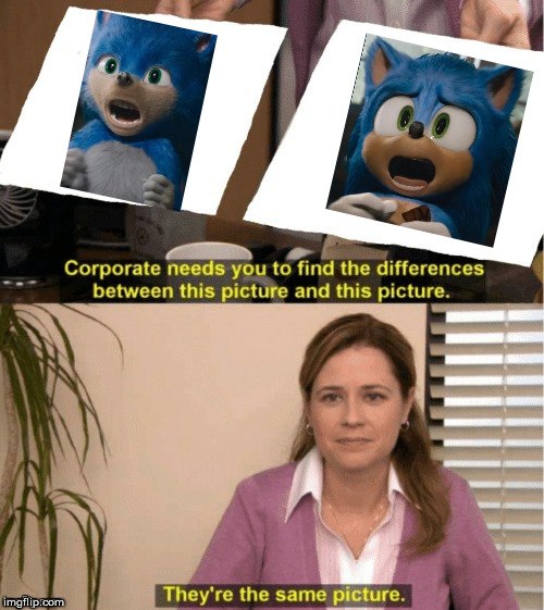 Inb4 | image tagged in office same picture,sonic the hedgehog | made w/ Imgflip meme maker