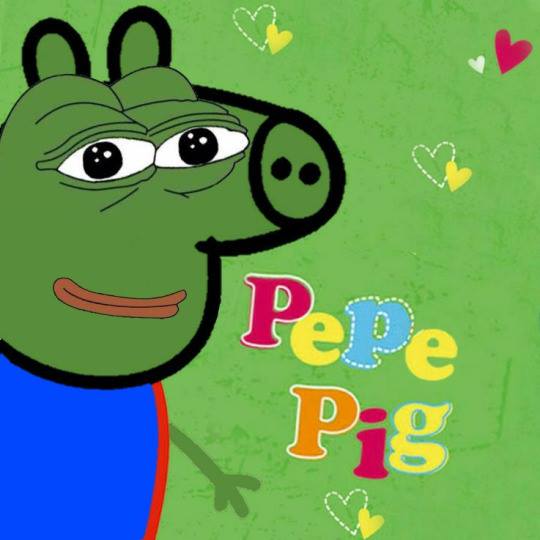 High Quality Pepe pig Blank Meme Template