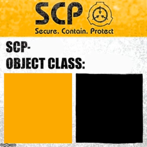 SCP Euclid/Keter Label Template (Foundation Tale's) Blank Meme Template