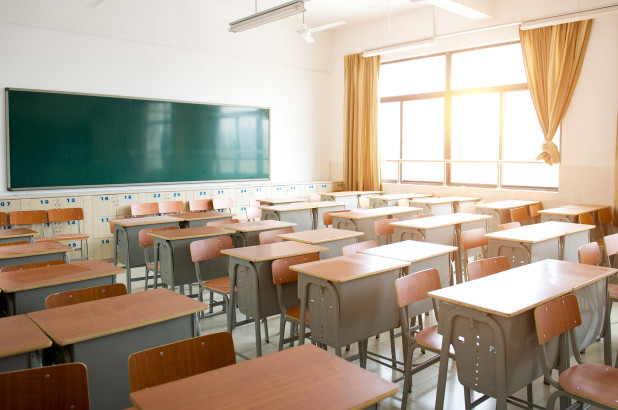 High Quality empty classroom Blank Meme Template