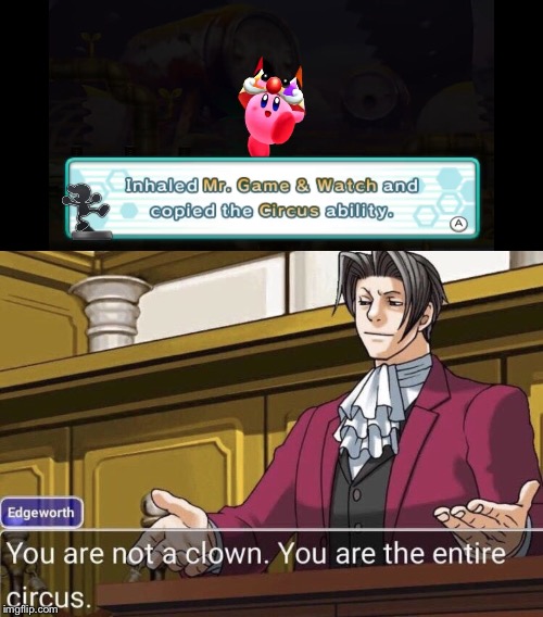 r/technicallythetruth | image tagged in edgeworth not a clown,technically the truth,the scroll of truth,kirby,memes | made w/ Imgflip meme maker