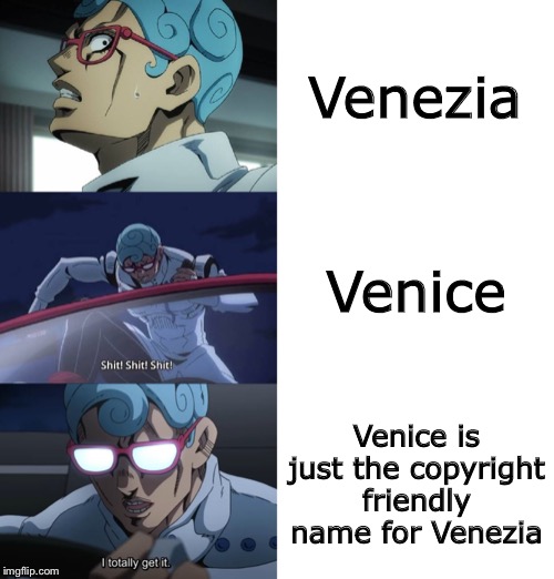 Ghiaccio | Venezia; Venice; Venice is just the copyright friendly name for Venezia | image tagged in ghiaccio | made w/ Imgflip meme maker