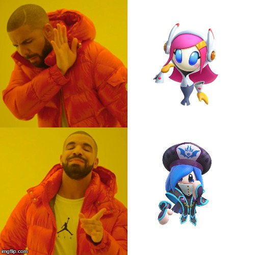 idk why i made this again | image tagged in memes,drake hotline bling,kirby | made w/ Imgflip meme maker