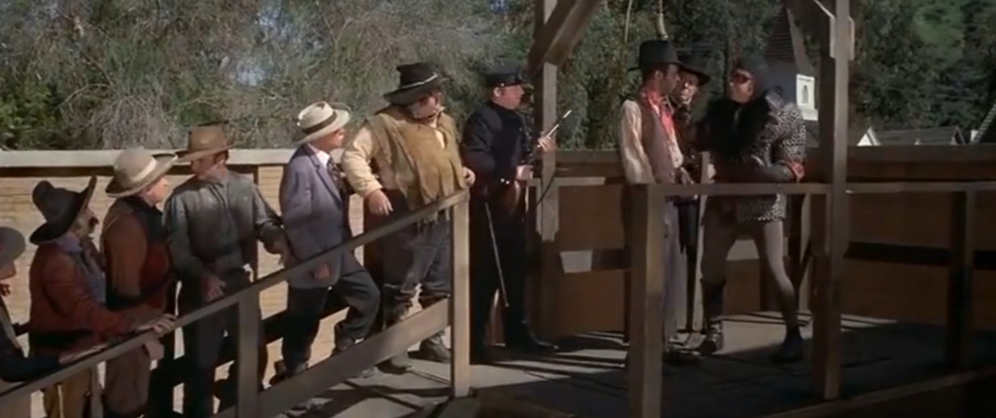 Blazing saddles hanging house Blank Meme Template