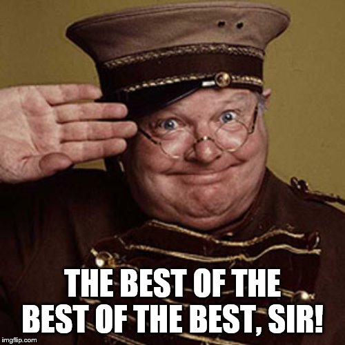 THE BEST OF THE BEST OF THE BEST, SIR! | image tagged in salute | made w/ Imgflip meme maker