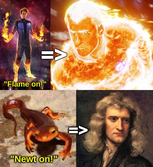 =>; "Newt on!" | image tagged in memes,relatable | made w/ Imgflip meme maker