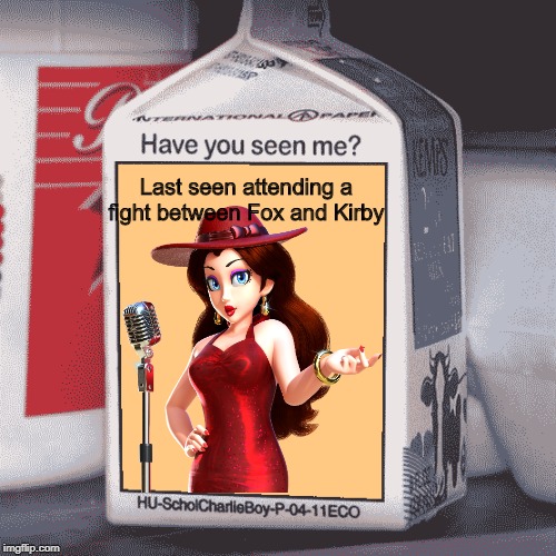 Pauline's missing. Wonder what happened to her. | Last seen attending a fight between Fox and Kirby | image tagged in super mario odyssey,starfox,kirby | made w/ Imgflip meme maker