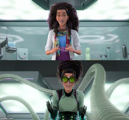 Spiderverse Doc Oct Before and After Blank Meme Template
