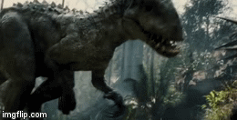 The Jurassic world | image tagged in gifs,ill just wait here | made w/ Imgflip video-to-gif maker