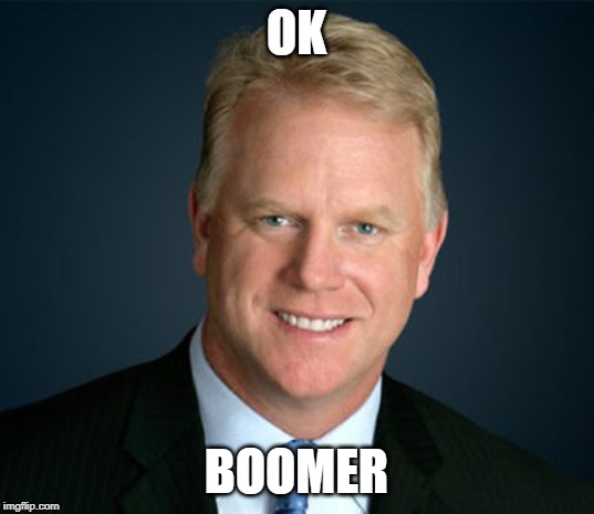 OK; BOOMER | image tagged in boomer,nfl football | made w/ Imgflip meme maker