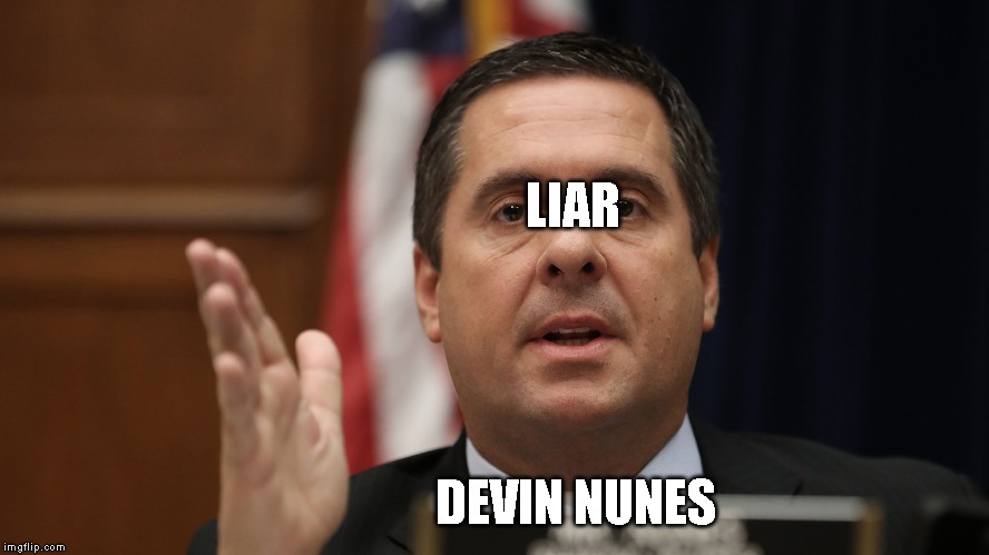 Lies, Nothing But Lies | LIAR; DEVIN NUNES | image tagged in liar,corrupt,impeach trump,impeach,impeachment,trump impeachment | made w/ Imgflip meme maker