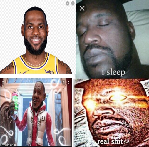 scariest time of the year | image tagged in sleeping shaq,memes,funny,lebron james,wanna sprite cranberry,nba | made w/ Imgflip meme maker